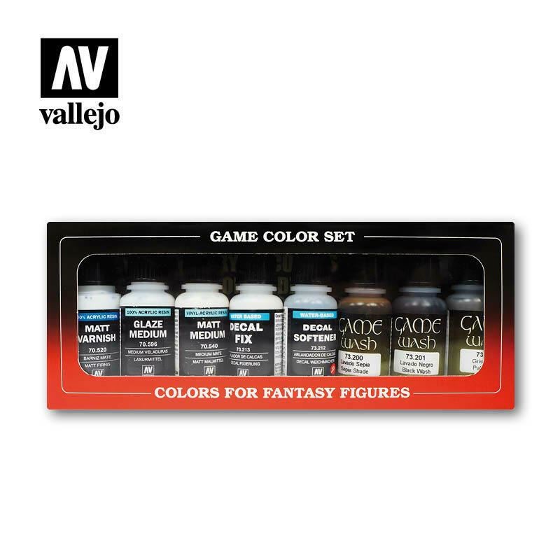 Auxiliary Acrylic Paint Set – 8 x 17ml Vallejo 73999