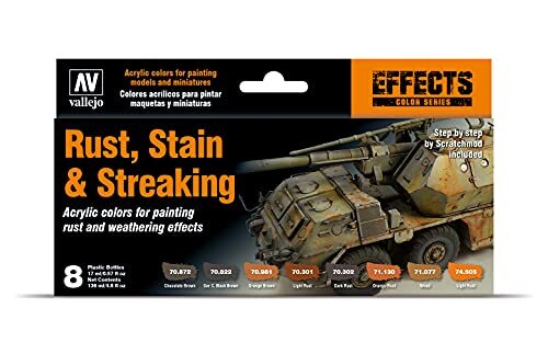 Rust Stain and Streaking Set Paint Set