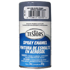 Testors Primer Gray Enamel Spray Paint 3oz 1237T