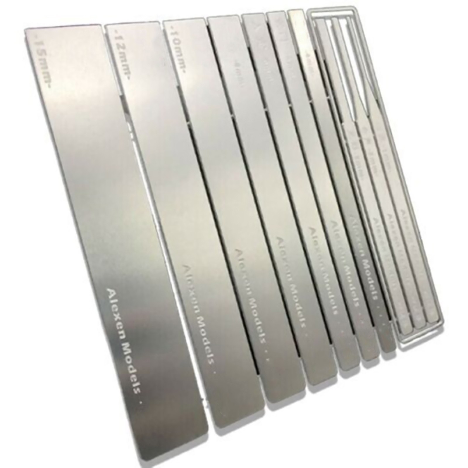 DIY Stainless Steel Model Grinding Stick File Hobby Craft Tools 10 in 1 0.5mm
