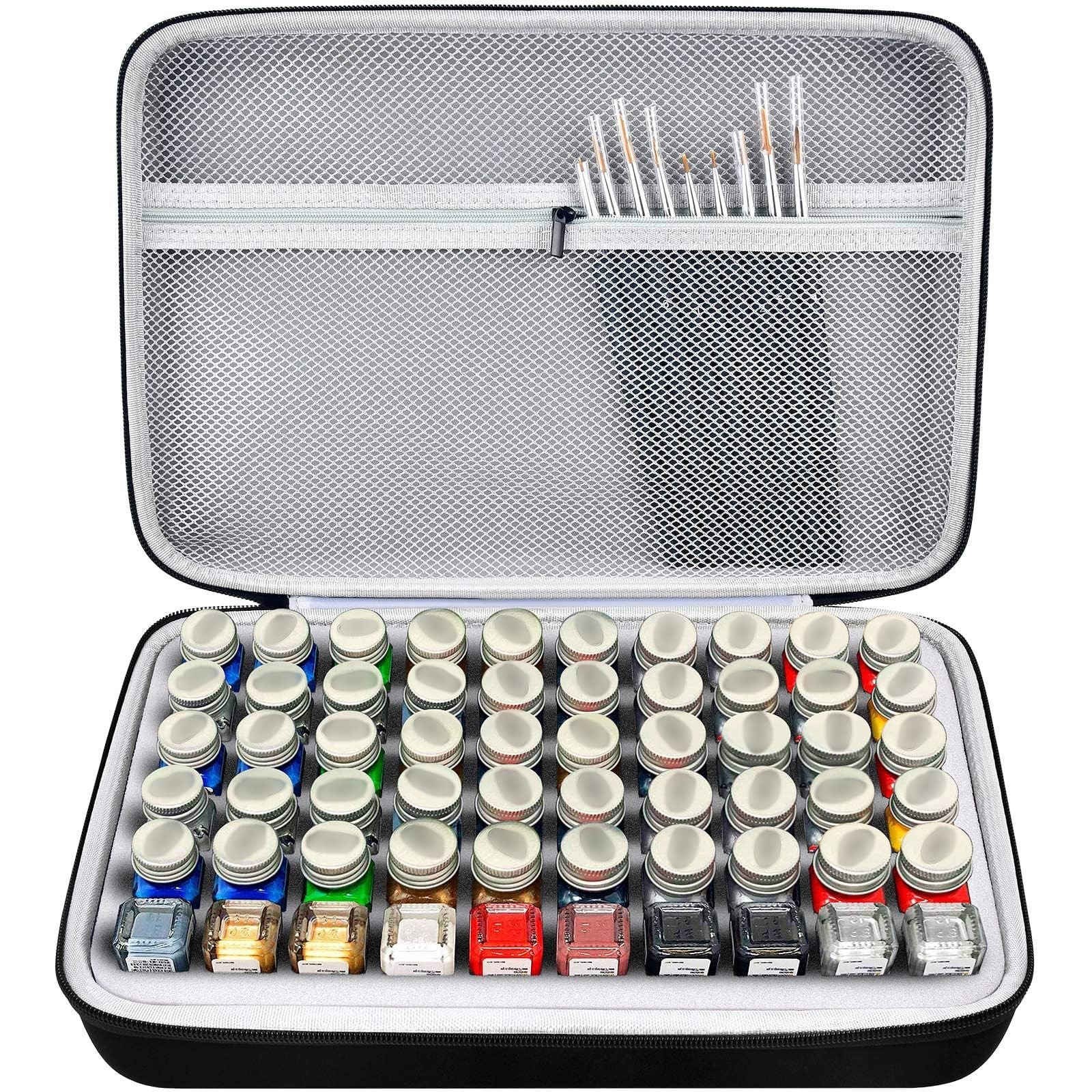 Paint Storage Case for Testors Paint Set Box Only (Grey)