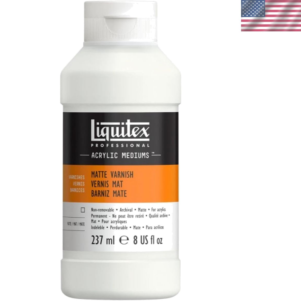 Liquitex Matte Varnish 237ml – Non-Toxic, Water-Resistant Protection for Art