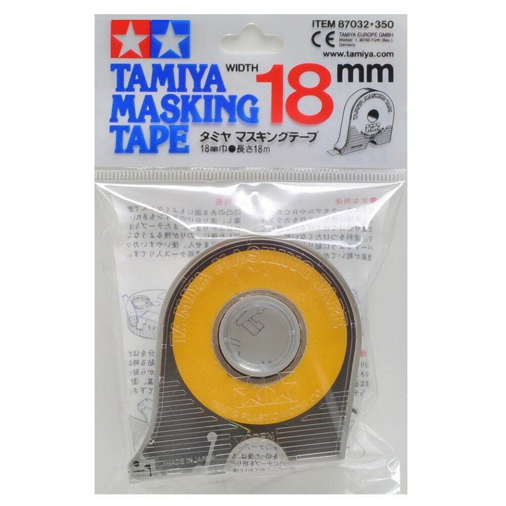 TAMIYA MASKING TAPE 18mm WITH DISPENSER #87032