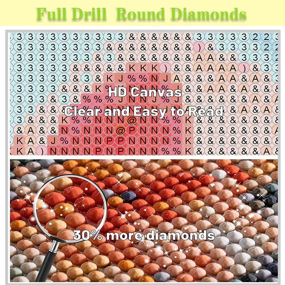Leopard Diamond Art Kits for Adults, Coquette Diamond Painting Kits for Adults B