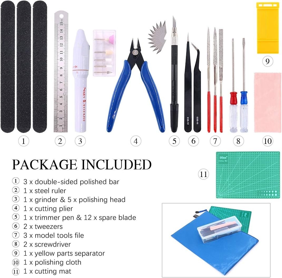 29Pcs Modeler Basic Tools Craft Set Model Tools Kit Hobby Building Tools Kit …