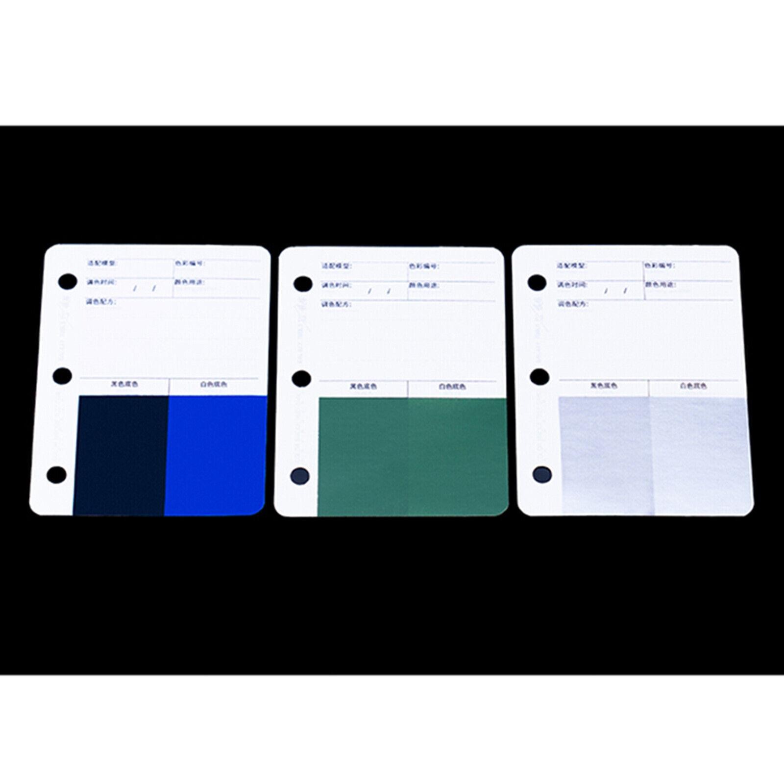 Model Paint Paper Background Color Test Card Kit For Cardboard Masking Tool