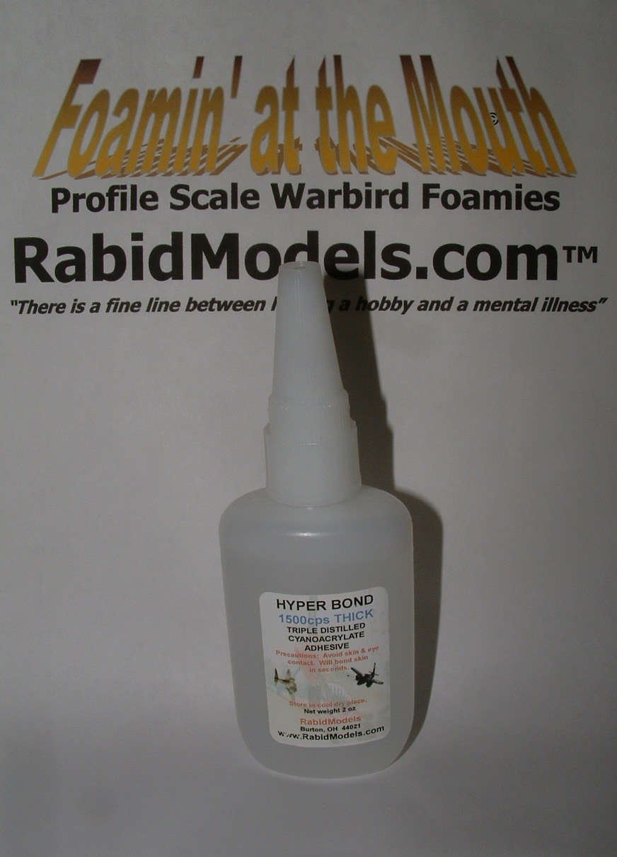*THICK* HYPERBOND CA SUPER GLUE – 2 oz bottle with Pin-cap Fresh Cyanoacrylate