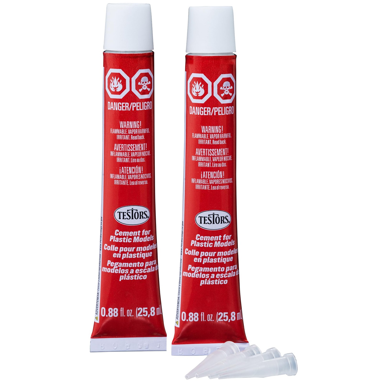 Fast Dry Plastic Cement for Polystyrene ABS Craft Projects 1.75 Oz Total