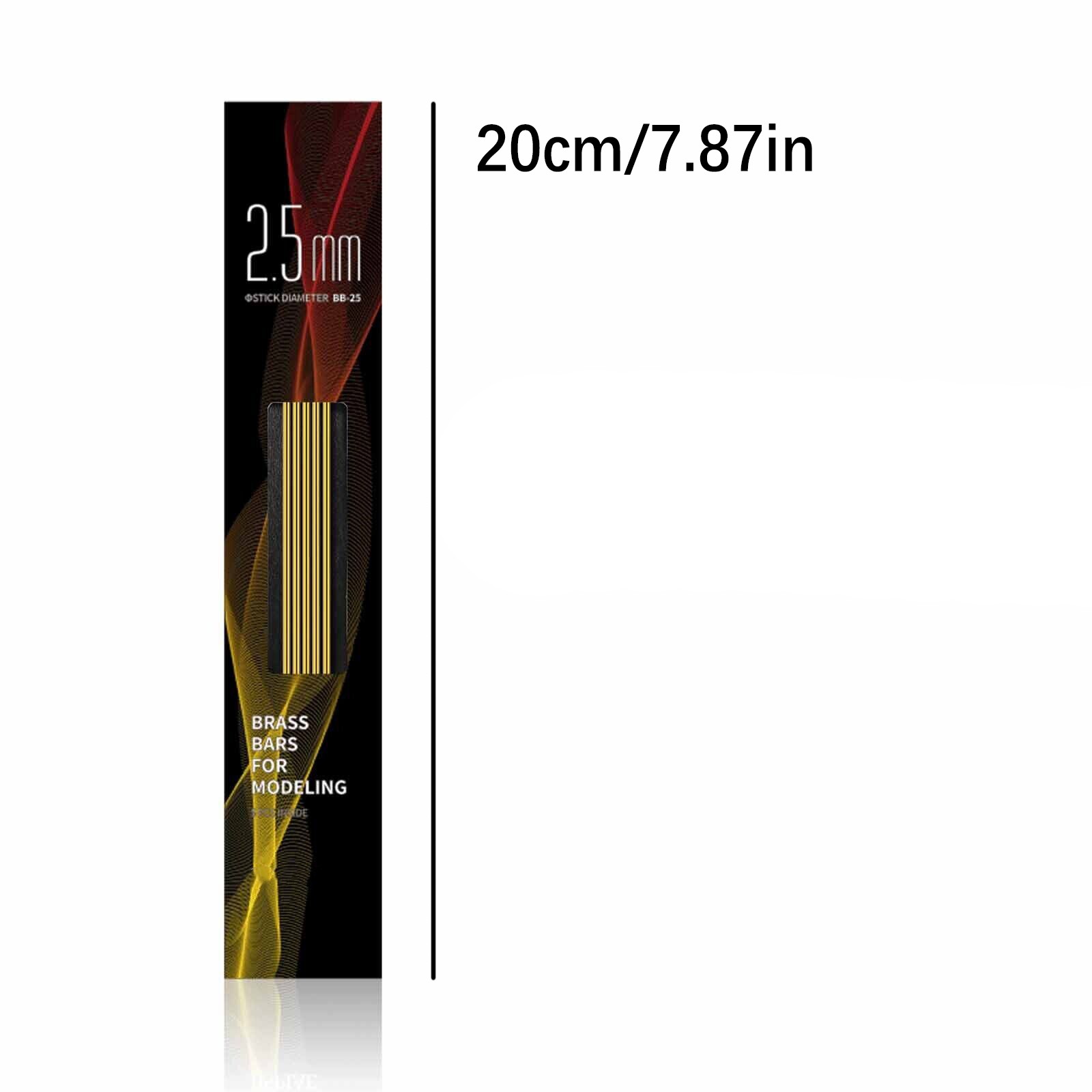 0.5-3.0mm Modeling Hobby Brass Bars Rods for Gundam / Military Model Building