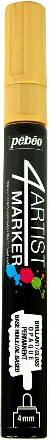 Pebeo 4Artist Marker Gaianotes 4mm Oil Paint Marker (Gold) 580155