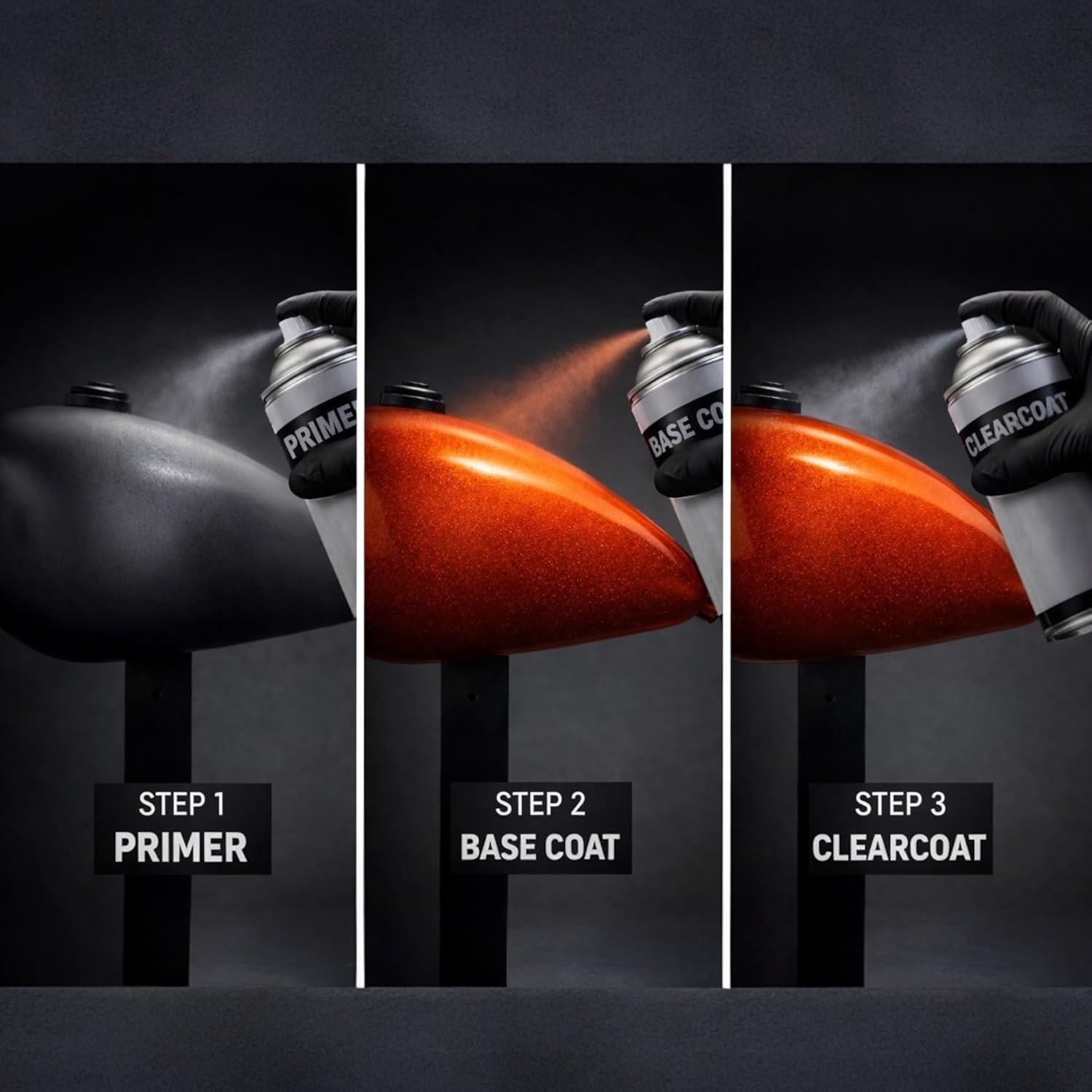 High Gloss 2K Clearcoat Spray/Aerosol Can Automotive 2 Part Professional Finish