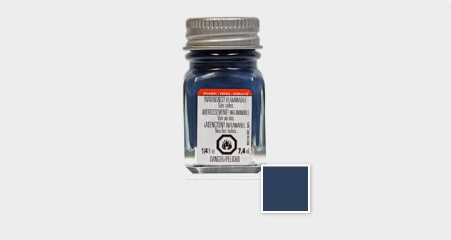 Testors 1/4oz Flat Sea Blue Enamel Paint 1172TT