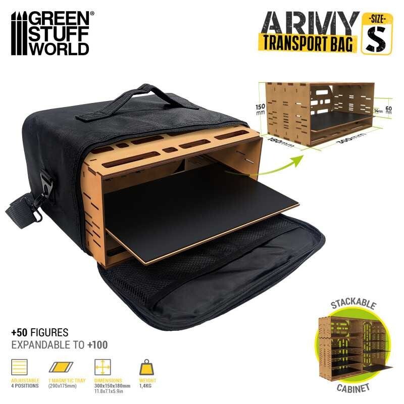 Army Transport Bag – S – Modeling – Miniatures case compatible with Warhammer