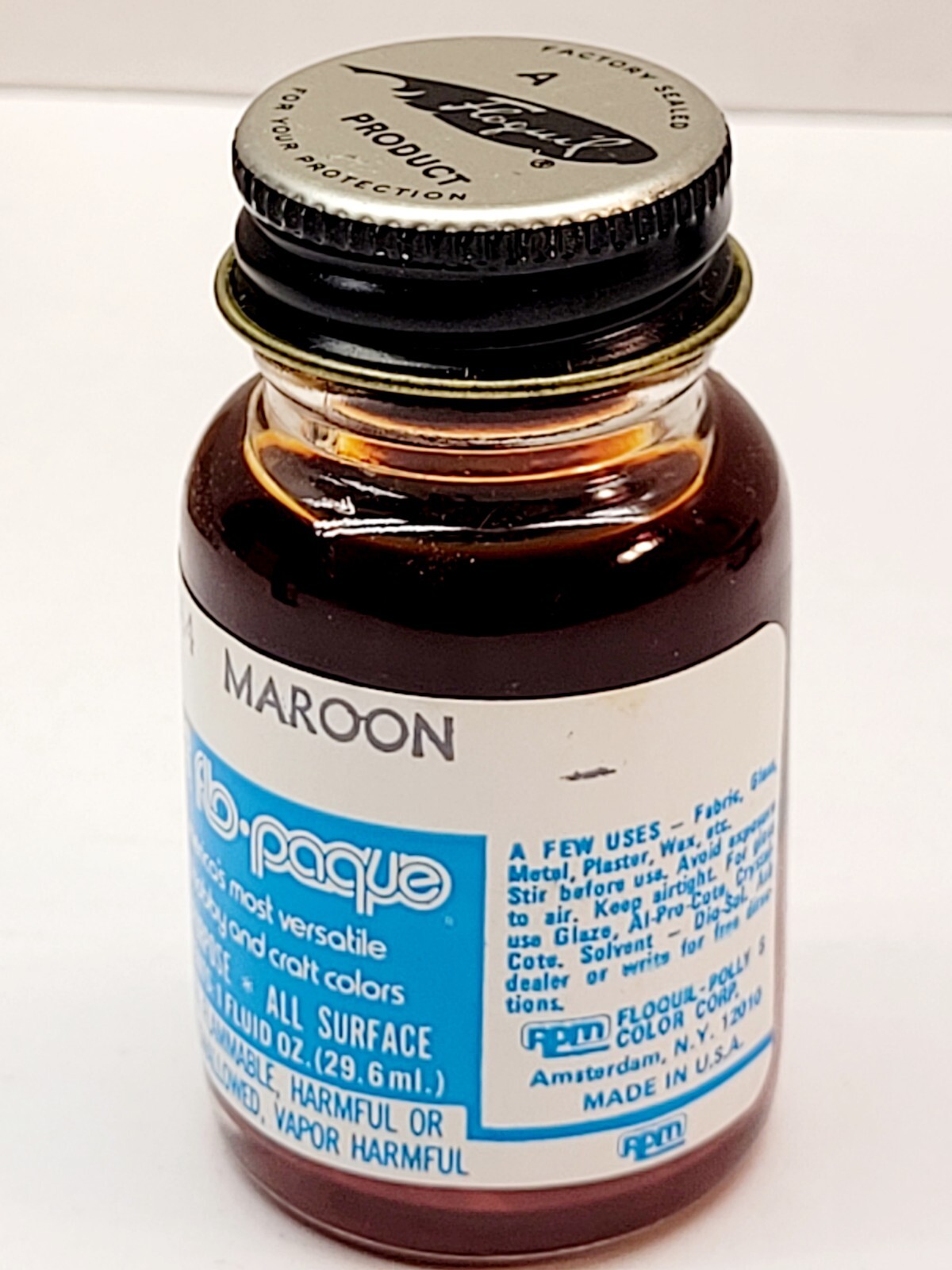 Floquil Flo-Paque Colors Paint Model # 210064 1oz Maroon Brand New
