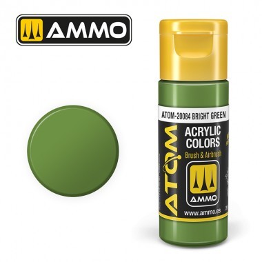 AMMO ATOM-20084 Bright Green Acrylic Lacquer Model Paint
