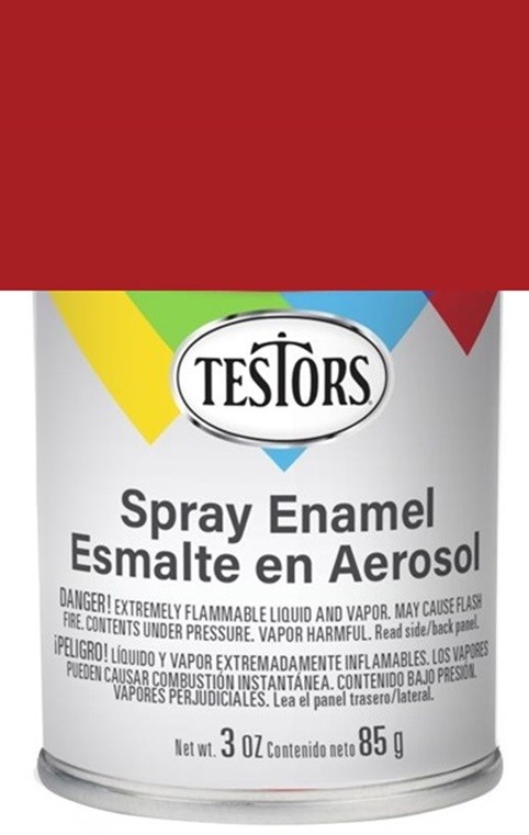 Testors All Purpose Spray Enamel 3oz Gloss Dark Red