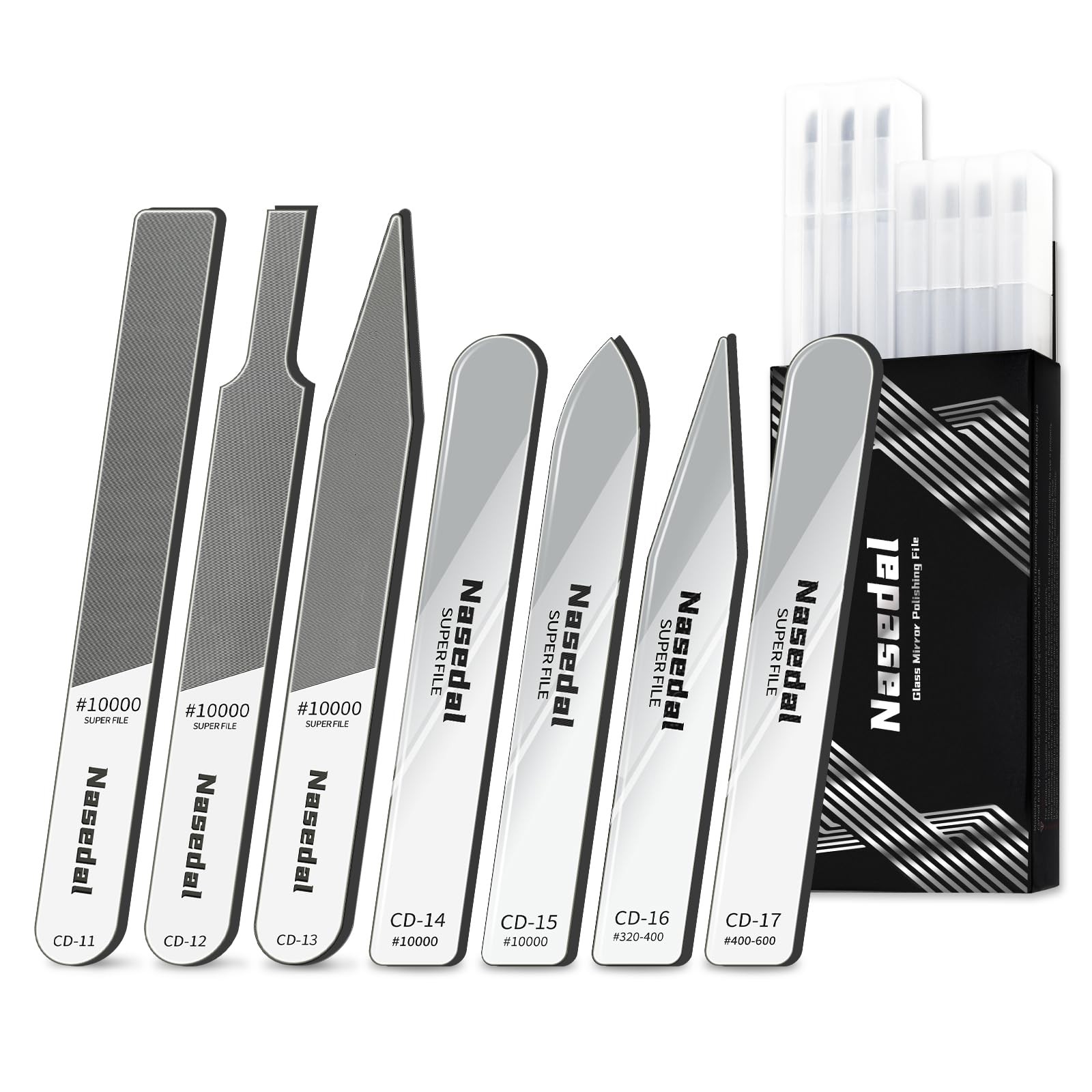 7pcs Hobby Model Glass File Kit for Gunpla, Scale Model 3D Print Polishing To…