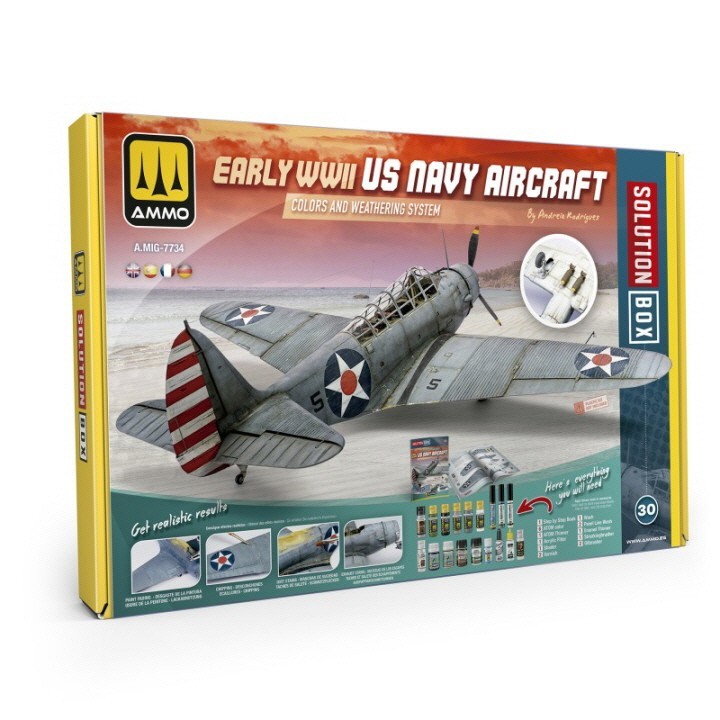 Mig Ammo #7734 SOLUTION BOX 30 – How to paint Early WWII US Navy Aircraft