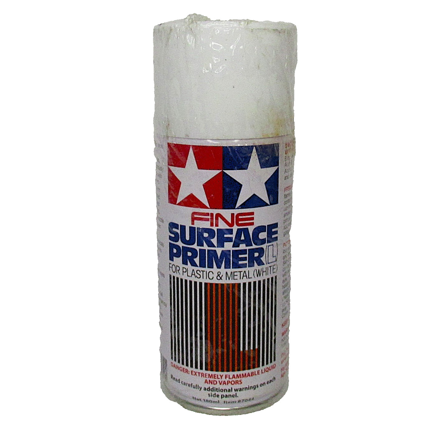 Tamiya 87044 Fine Surface Primer (L) White Spray Paint 180ml for Plastic & Metal