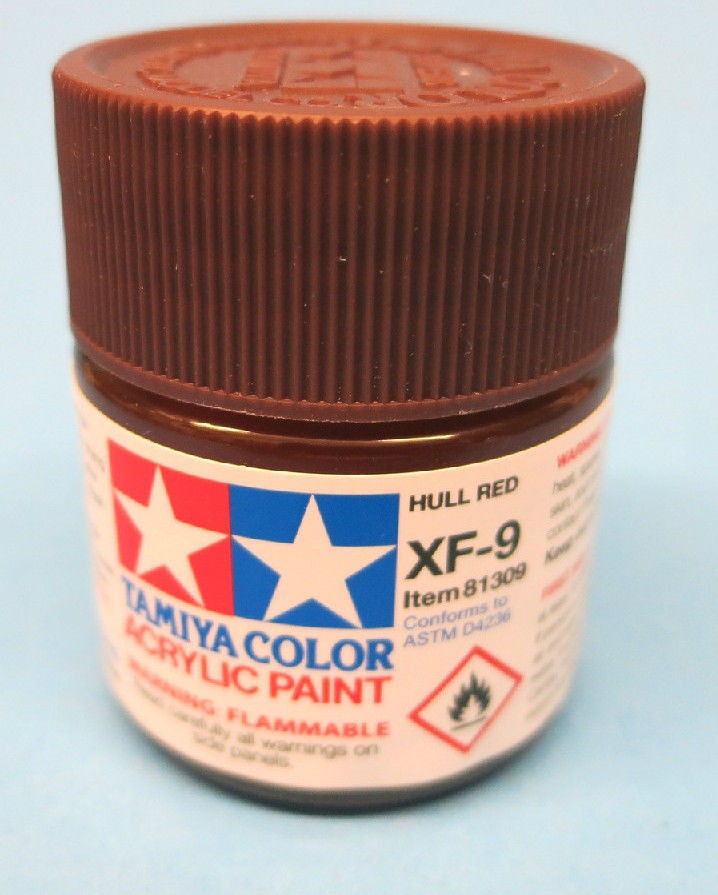Tamiya Acrylic 23ml 81309 XF-9 Flat Hull Red