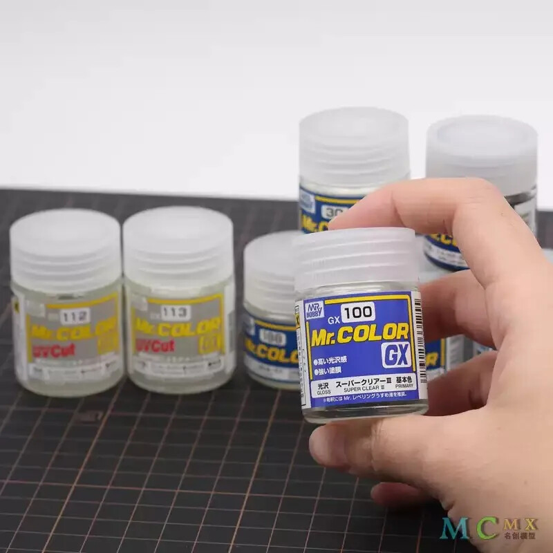 MR HOBBY GX100~GX114 Super Clear III UV Cut Oil-based Protective Paint 18ML