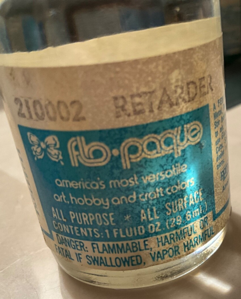 VINTAGE FLOQUIL FLO-PAQUE RETARDER ALL PURPOSE SURFACE NOS CLEAR