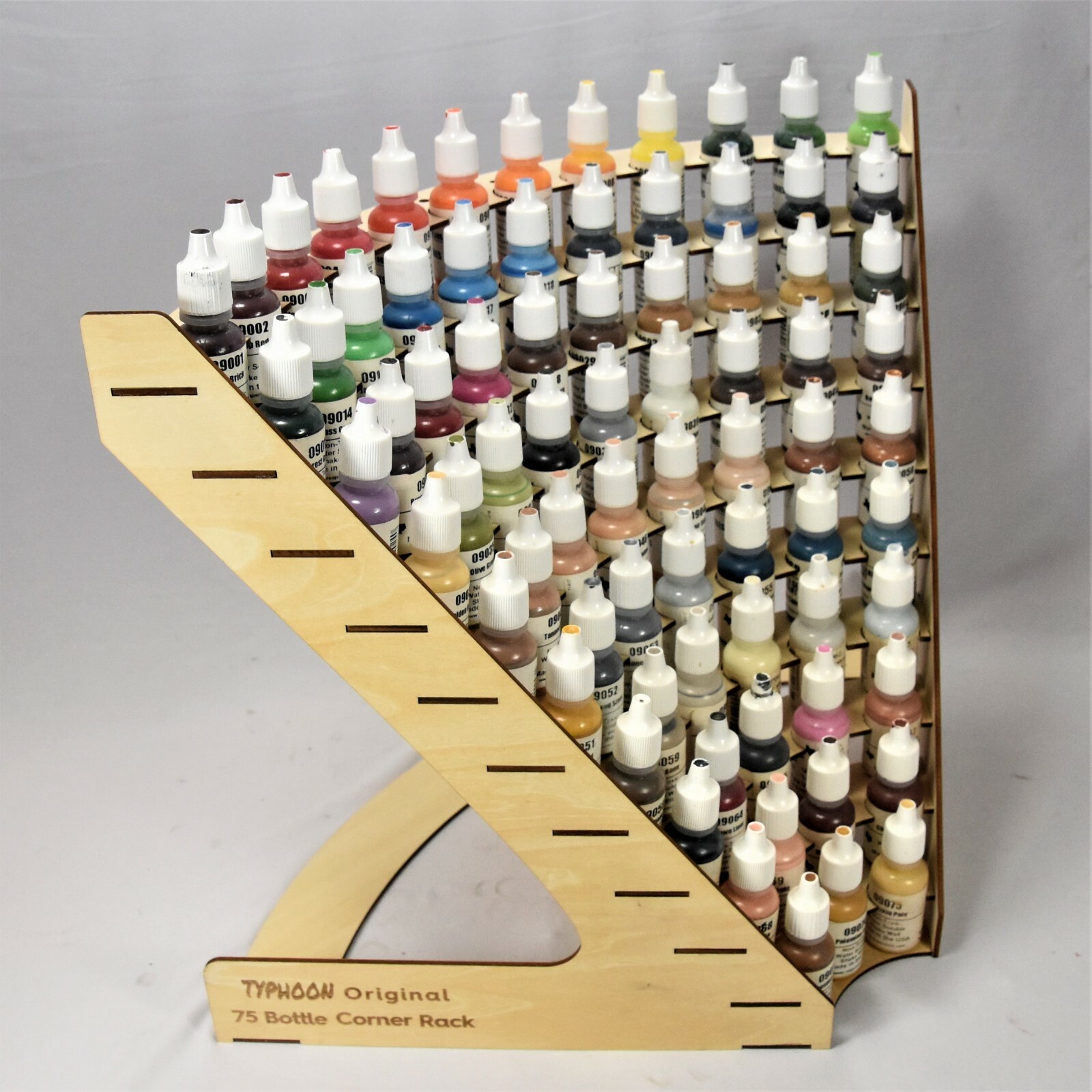 75 BOTTLE PAINT RACK INNER CORNER USA TYPHOON© ARMY PAINTER, VALLEJO, TESTORS