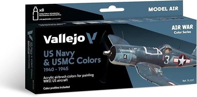 Watercolor Paint Set 17ml Bottles for Model Airbrush Aircraft Interior