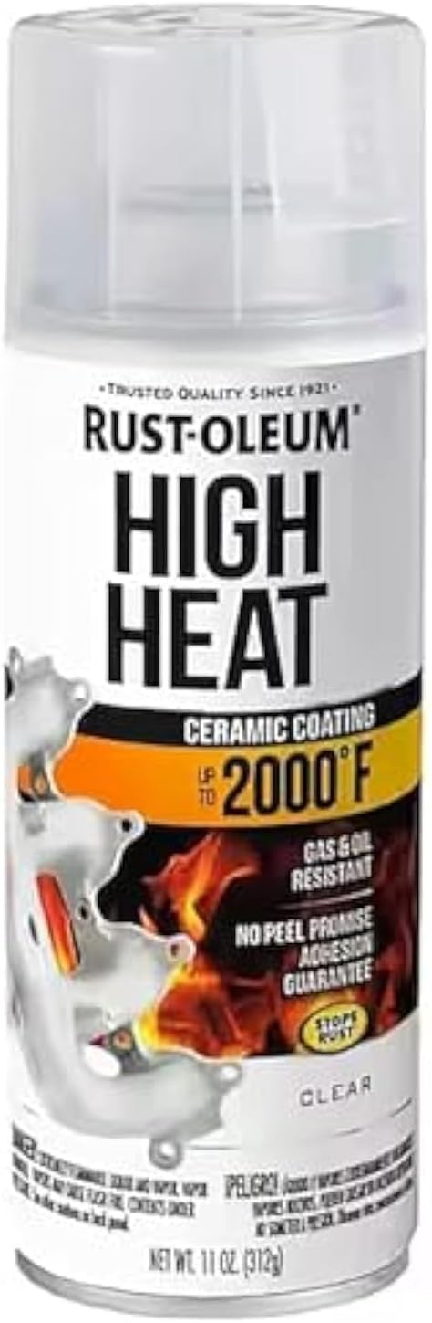 Rust-Oleum 260771 Automotive High Heat Spray 11 Ounce (Pack of 1), Clear