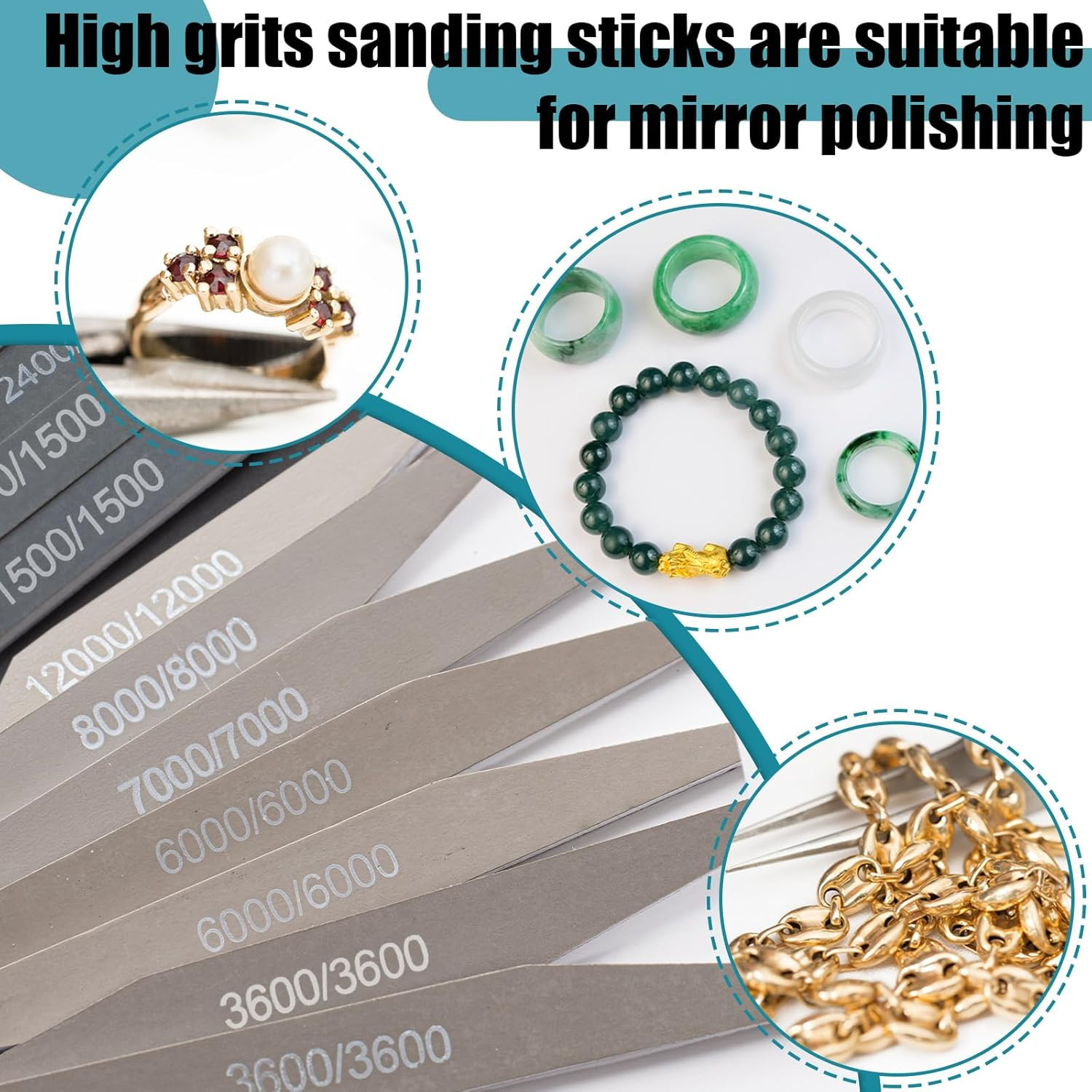 20 Pcs Sanding Sticks for Plastic Models Polishing Sticks Assorted Metal and Woo