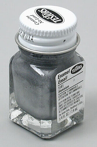 Testors 1/4oz Aluminum Enamel Paint 1181TT