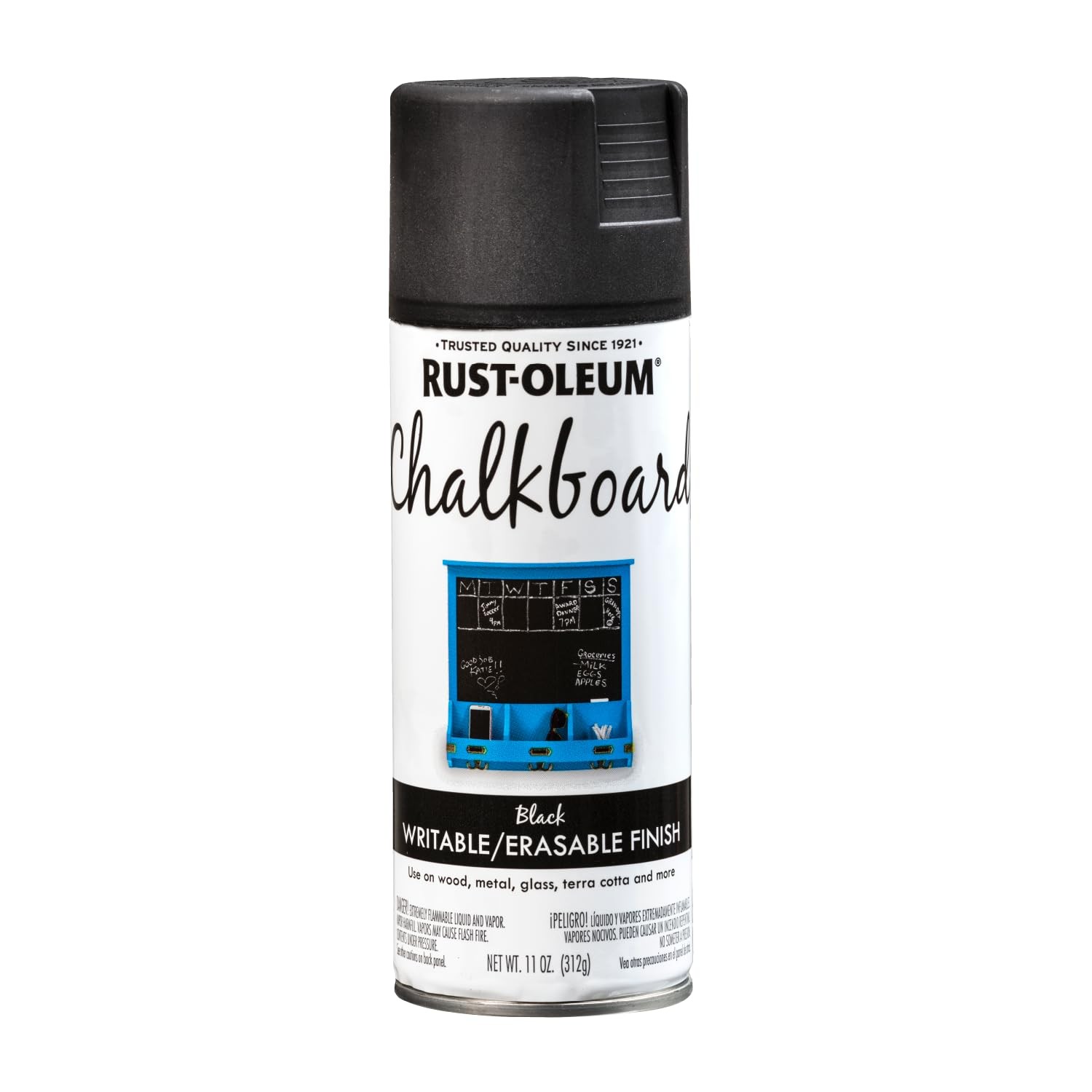 Rust-Oleum 1913830 Chalkboard Spray Paint, 11 oz, 1 Count (Pack of 1), Black