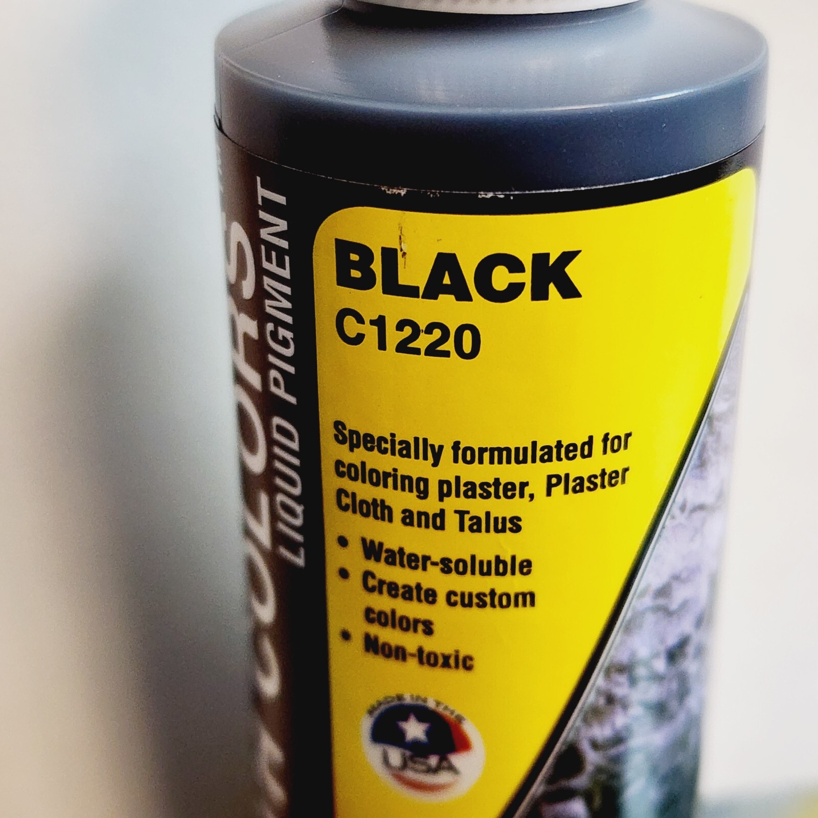 Woodland Scenics ST 1220 BLACK Liquid Pigment 4oz Bottle Model Railroad