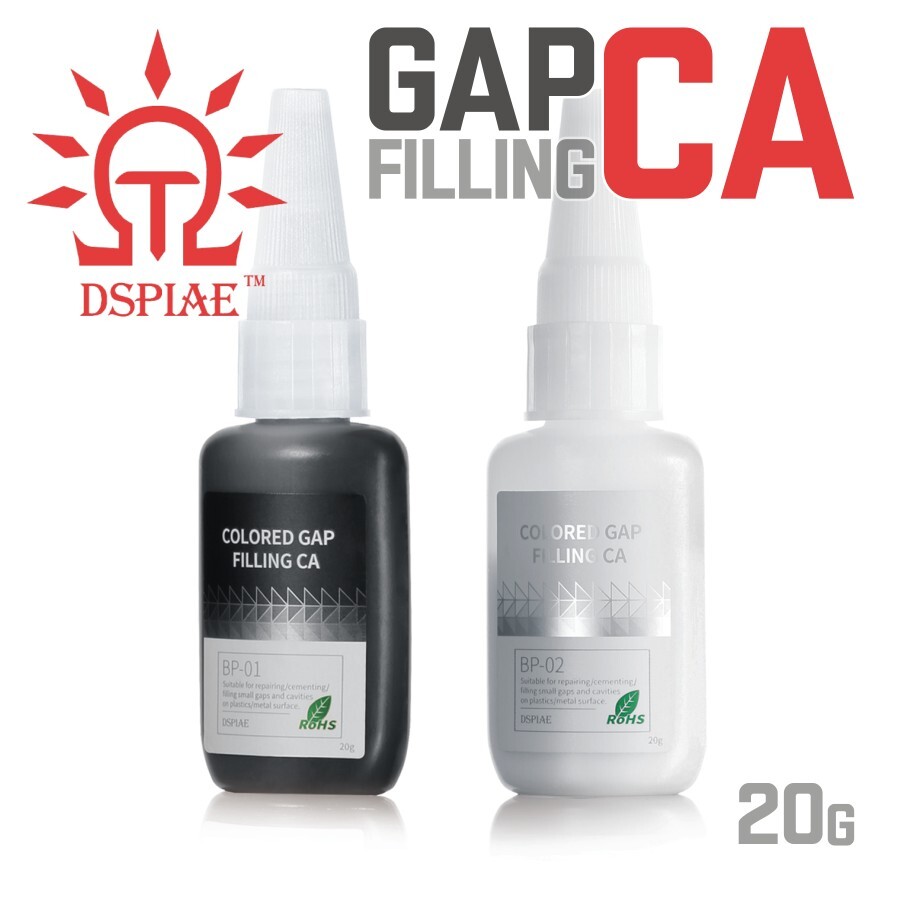 DSPIAE: Gap Filling CA – Black | White – Gap Fill Super Glue – BP-01 | BP-02