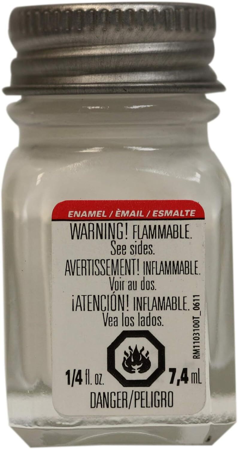 Testors Enamel Paint – Gloss White, 1/4 oz bottle