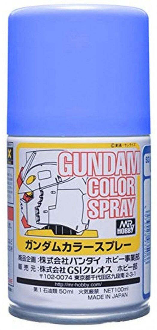 Mr. Hobby SG14 Gundam Color MS Light Blue Lacquer Spray Paint 100ml – US