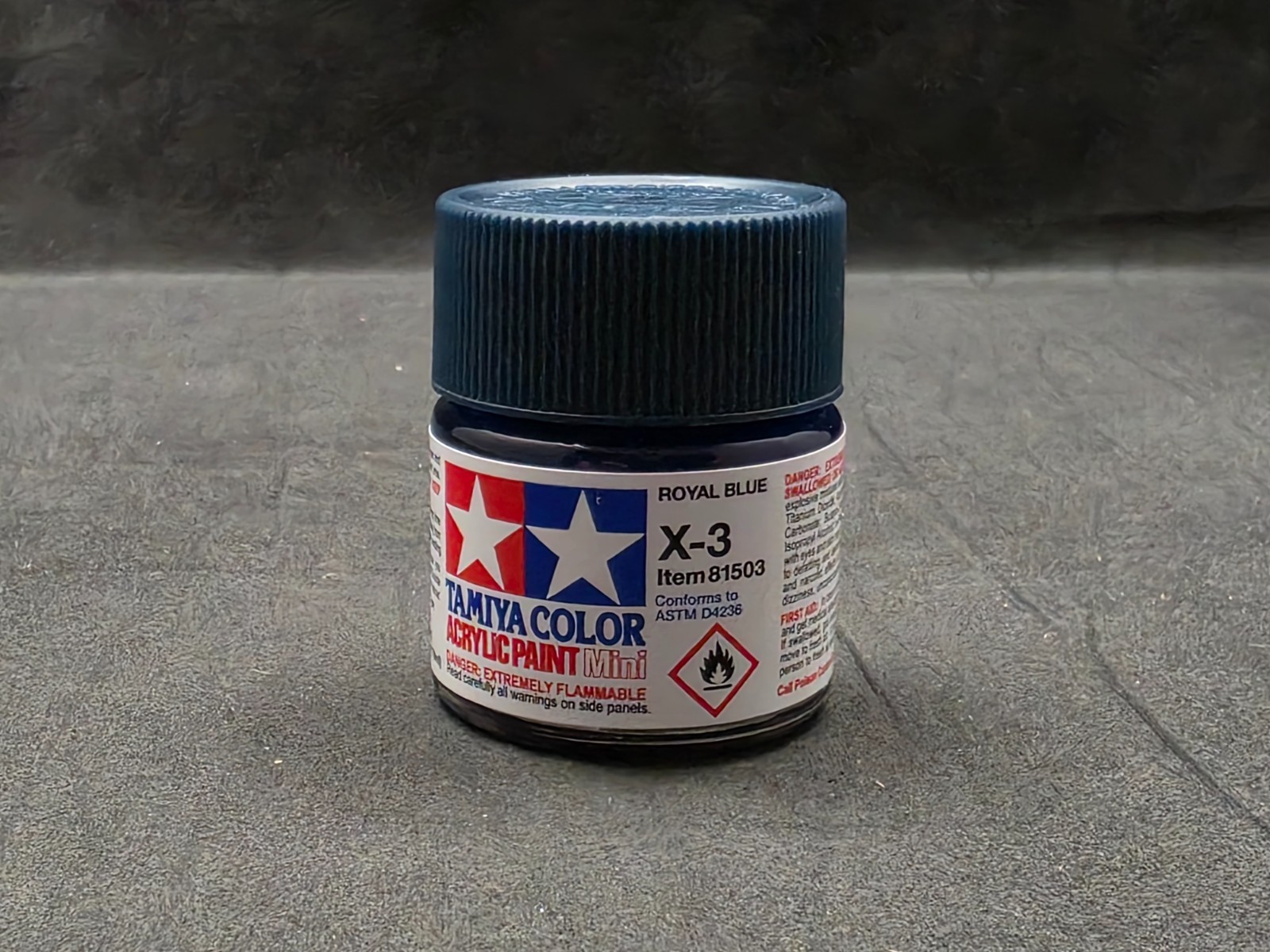 Tamiya X-3 Royal Blue Acrylic Paint 10ml Mini Bottle 81503
