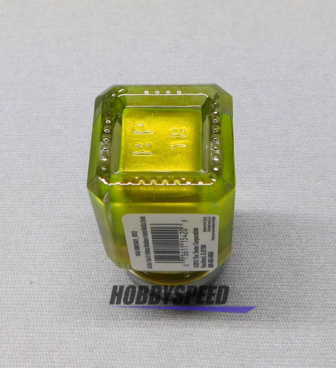 TESTORS PAINT GOLD METAL FLAKE ENAMEL 1/4oz JAR lime plastic model TES1542 NEW