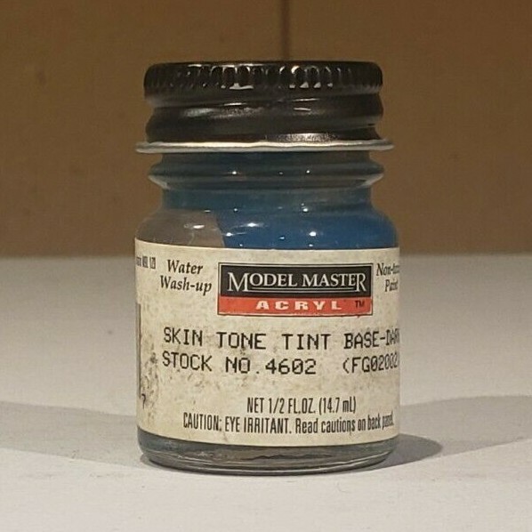 TESTORS MODEL MASTER Acryl Paint #4602 Skin Tone Tint Base Dark – 1/2 fl. oz.
