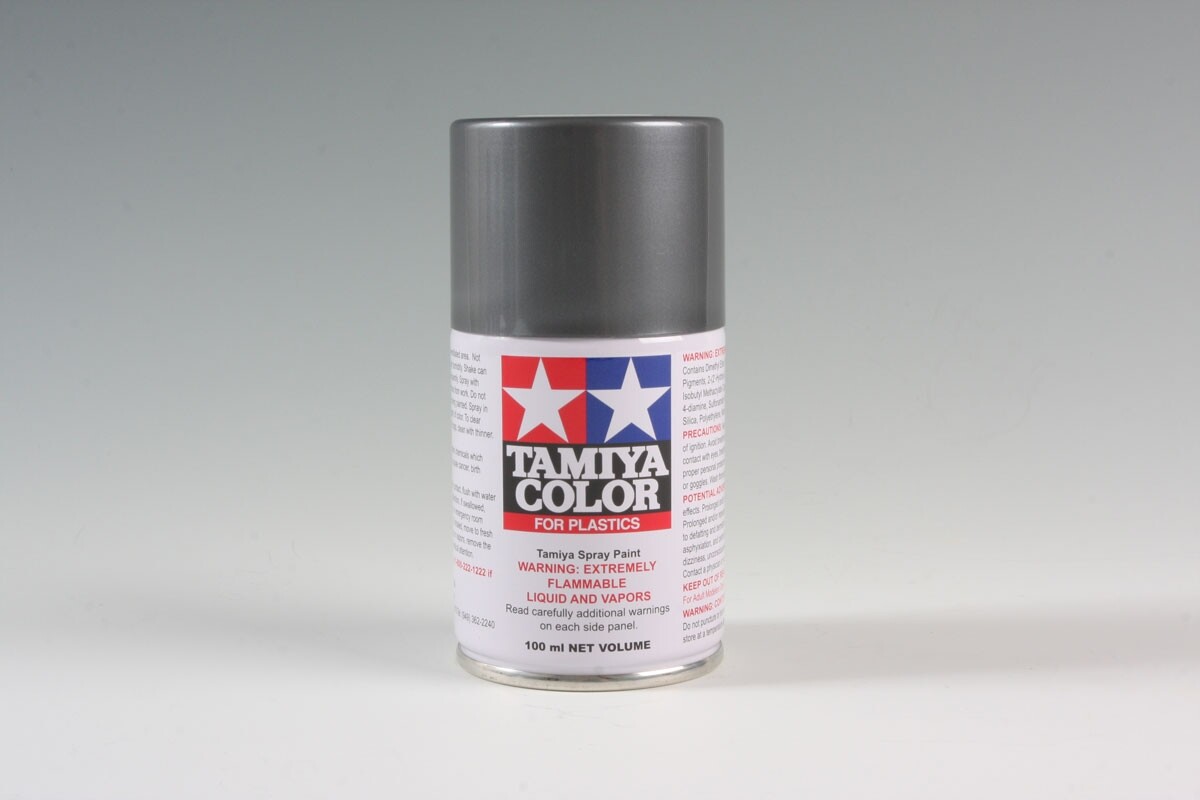 Tamiya 85100 TS-100 Semi Gloss Bright Gun Metal Lacquer Spray Paint 100ml – US