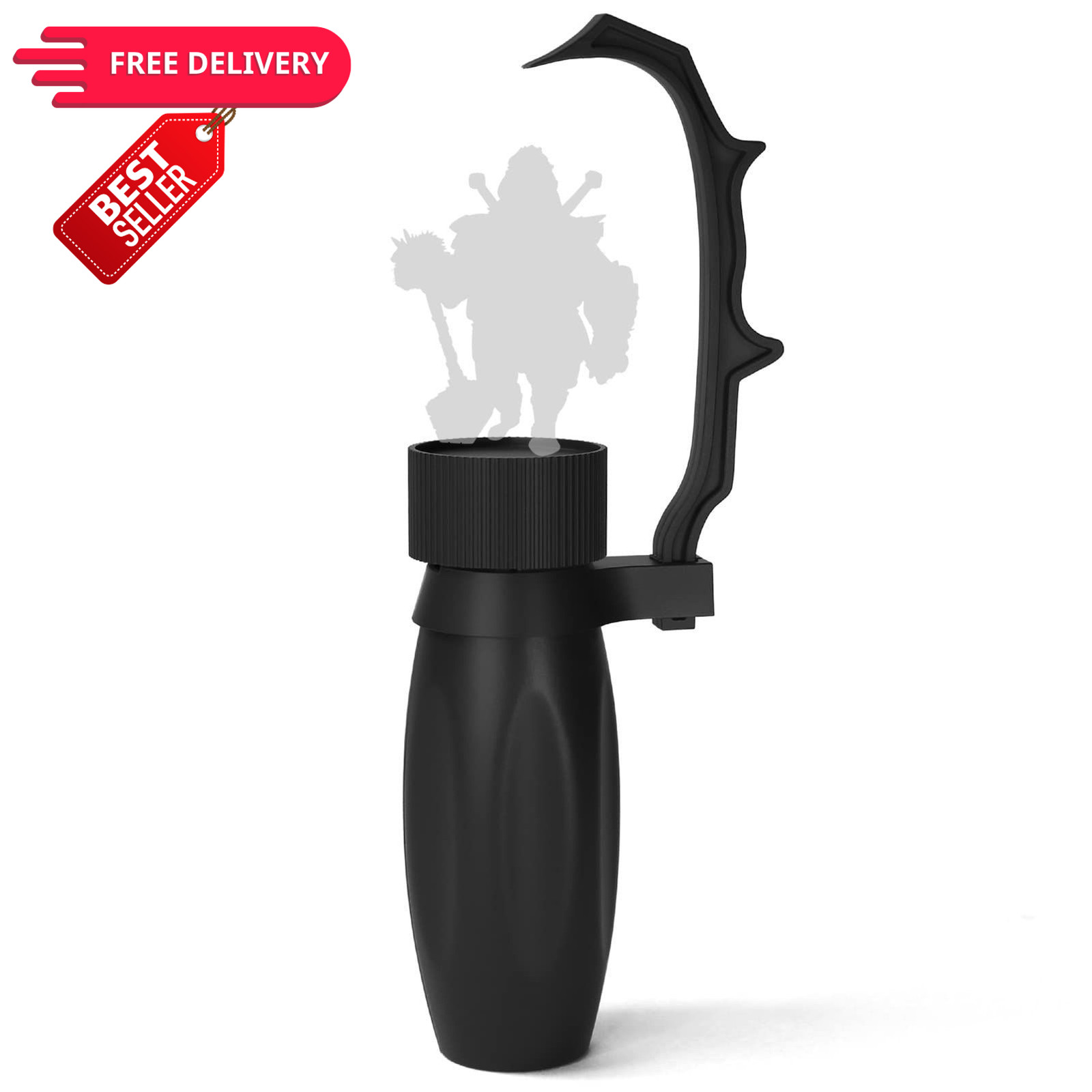 WH01 Painting Handle for Wargame Miniautres with Model Bases Small, Black