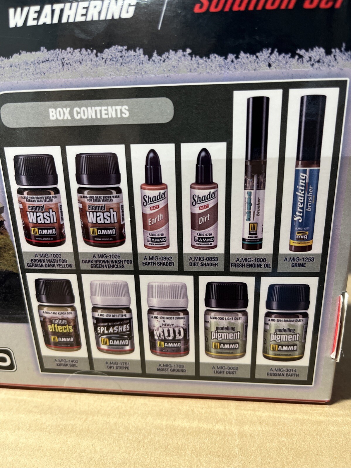 Mig Ammo #7816 Kursk Weathering Solution Set Includes 11 Products!