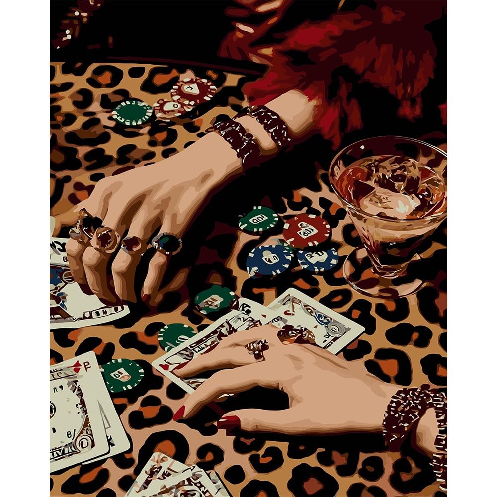 Leopard Diamond Art Kits for Adults, Coquette Diamond Painting Kits for Adults B