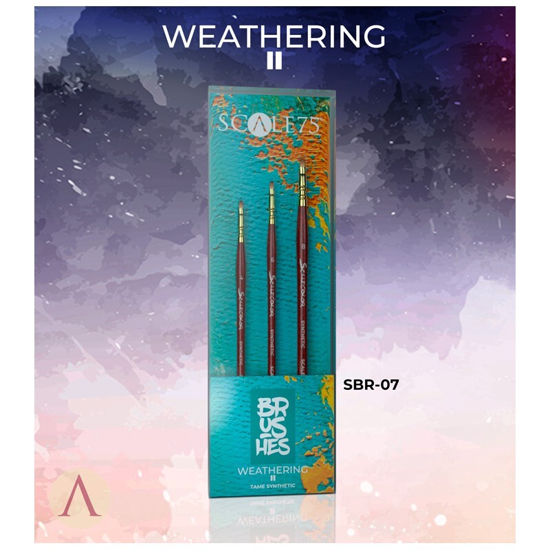 Scale75 Weathering II – Brushes for Weathering (3pcs)
