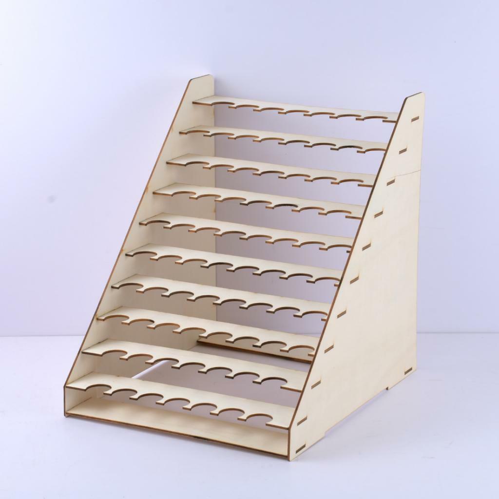 1 piece DIY Wooden Pigment Paint Rack Paint Modular Organizer Storage Stand Tool