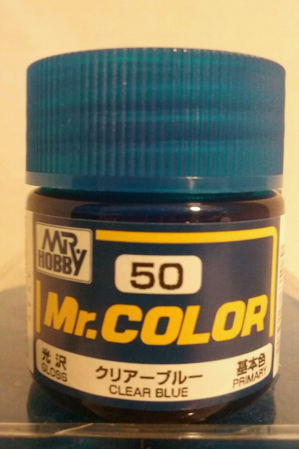 Gunze Sangyo “Mr Color” acrylic paint C-50 Clear Blue 10ml