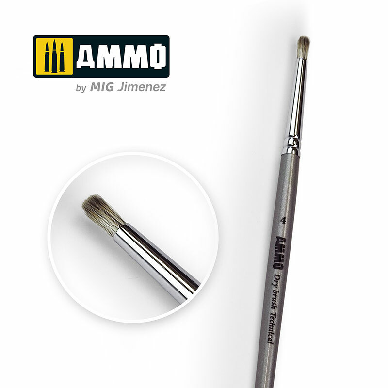 AMMO by Mig Jimenez 4 AMMO Drybrush Technical Brush