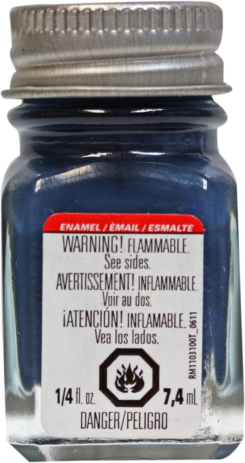 Testors Model Paint #1172 Flat Sea Blue .25 Ounces Free Shipping