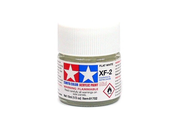 TAMIYA Model Color Acrylic Paint XF-2 Flat White Net 10ml 81702