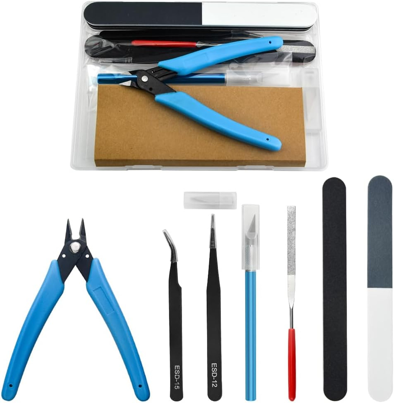 Modeling Tools Kit 8 Pieces Hobby Craft Repair Set for Gundam Car Building and
